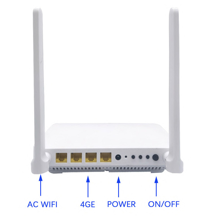 Nokia G-140W-ME FTTH GPON ONU Terminal with 4GE 1POTS 2USB 2.4G/5G WIFI English Firmware